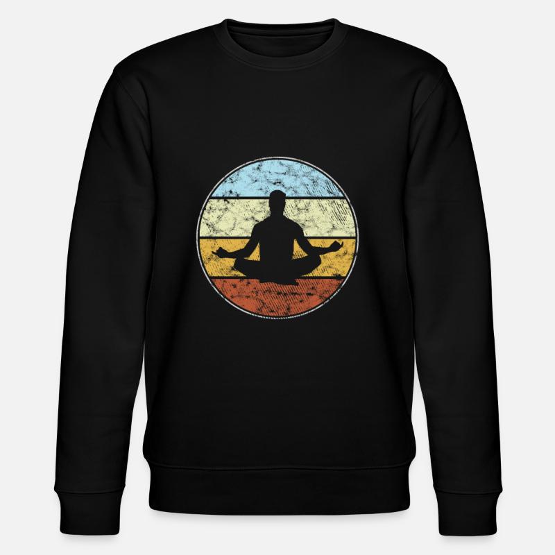 Méditation Rétro - Sweat bio CHANGER Stanley/Stella Unisexe - noir