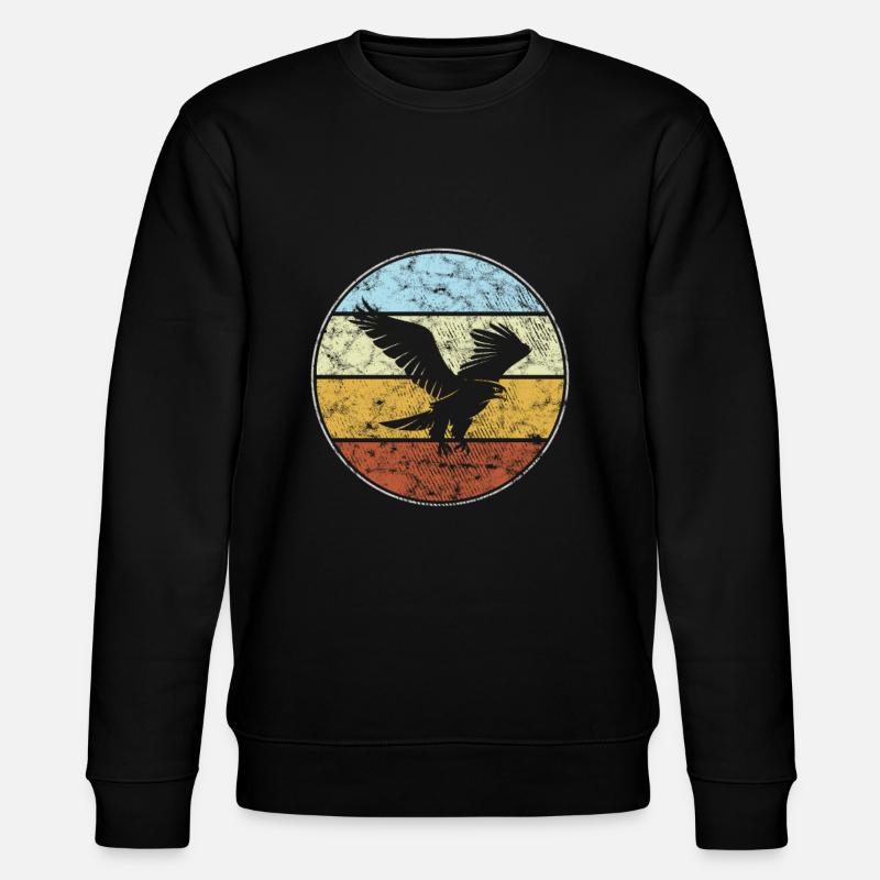Adler Retro - Stanley/Stella CHANGER Unisex Organic Sweatshirt - black