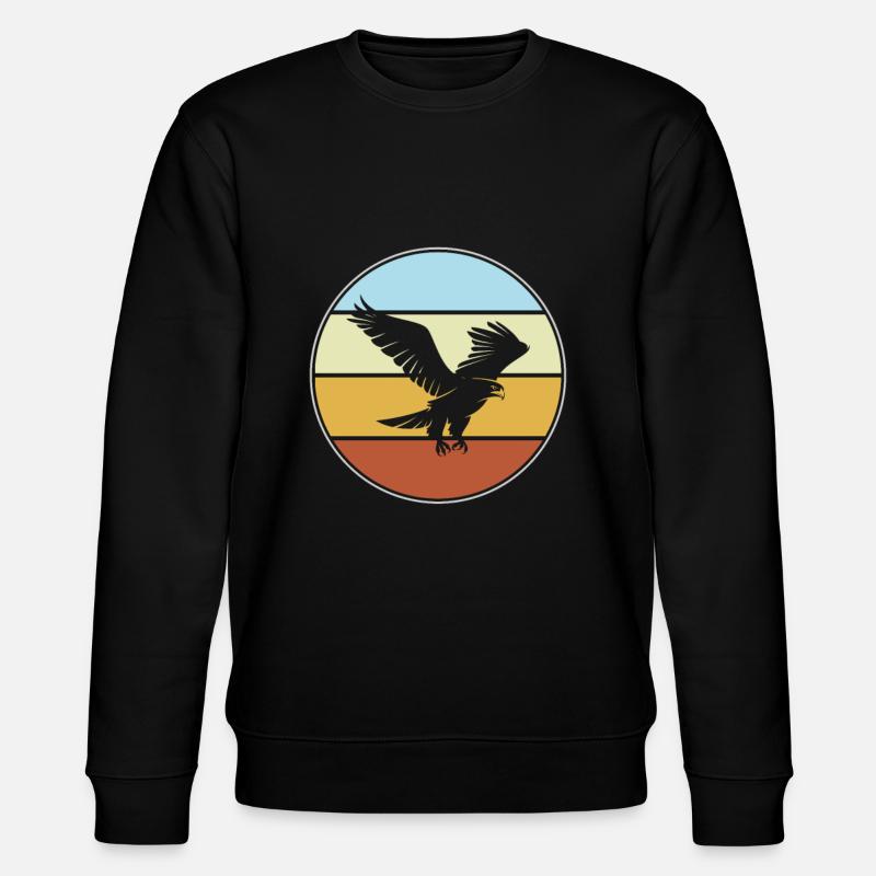 Adler Retro - Stanley/Stella CHANGER Unisex Organic Sweatshirt - black