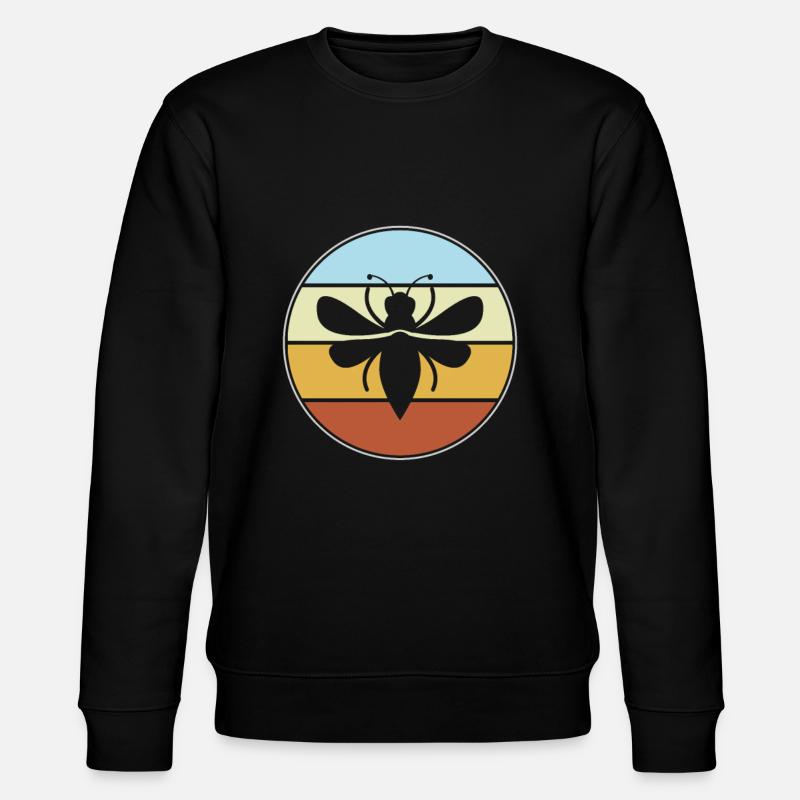 Bee Retro - Stanley/Stella CHANGER Unisex Organic Sweatshirt - black