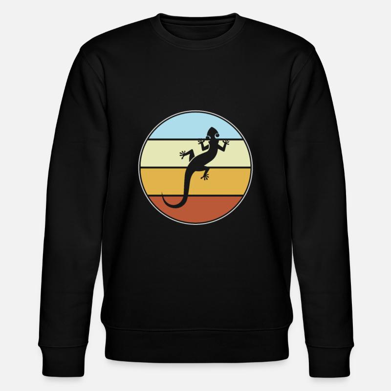 Lézard Rétro - Sweat bio CHANGER Stanley/Stella Unisexe - noir