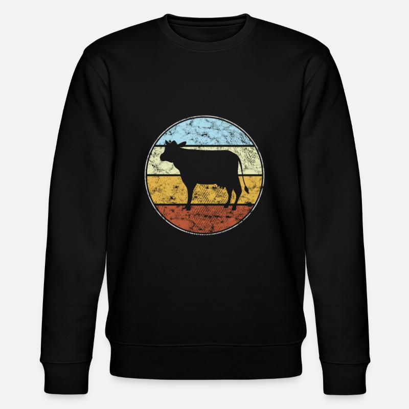 Rétro vache - Sweat bio CHANGER Stanley/Stella Unisexe - noir