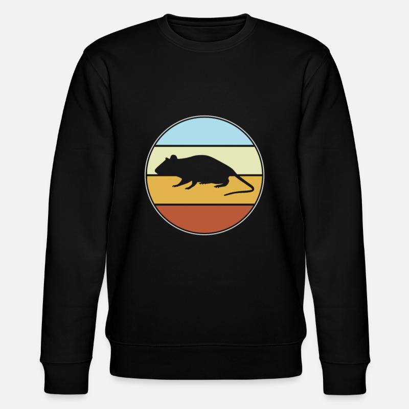 Souris rétro - Sweat bio CHANGER Stanley/Stella Unisexe - noir