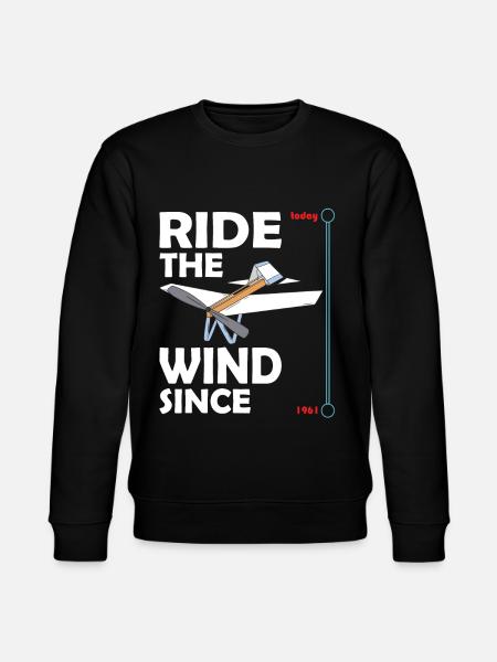 National Ride the Wind Day - Stanley/Stella CHANGER Unisex Organic Sweatshirt - black