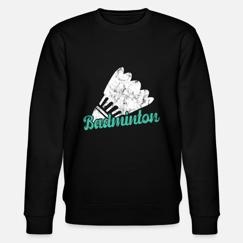 Badminton - Sweat bio CHANGER Stanley/Stella Unisexe - noir