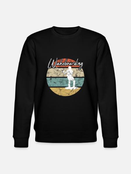Wakeboarding Retro - Stanley/Stella Unisex Bio-Sweatshirt CHANGER - Schwarz