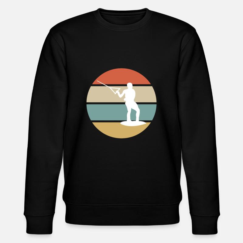 Wakeboard Rétro - Sweat bio CHANGER Stanley/Stella Unisexe - noir