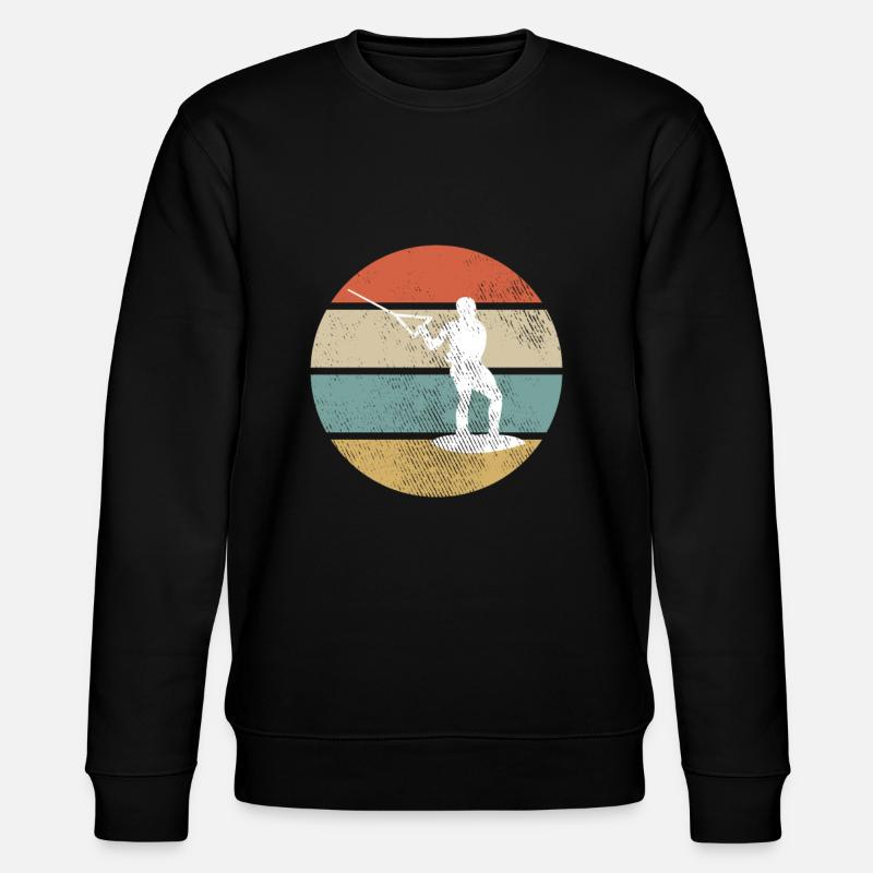Wakeboarding Retro - Stanley/Stella CHANGER Unisex Organic Sweatshirt - black
