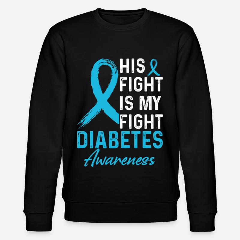 Kampf gegen Diabetes - Stanley/Stella Unisex Bio-Sweatshirt CHANGER  - Schwarz