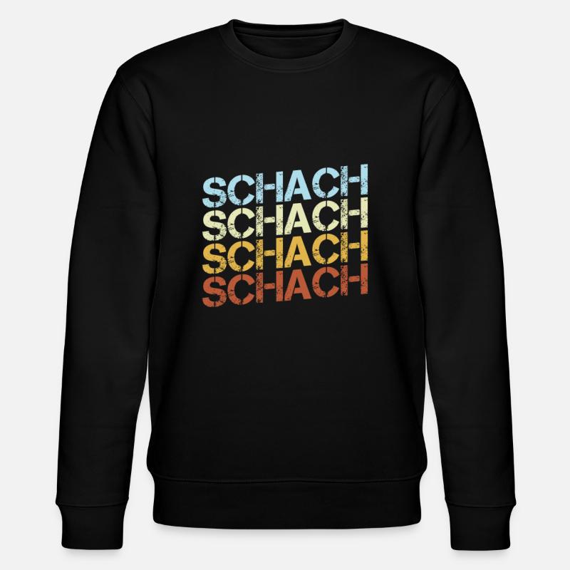 Schach Retro - Stanley/Stella Unisex Bio-Sweatshirt CHANGER  - Schwarz
