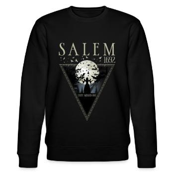 Salem 1692 They Missed One Halloween Witch Moon - Stanley/Stella CHANGER Unisex Organic Sweatshirt - black - Front - Nik (191cm) & Marisol (170cm)