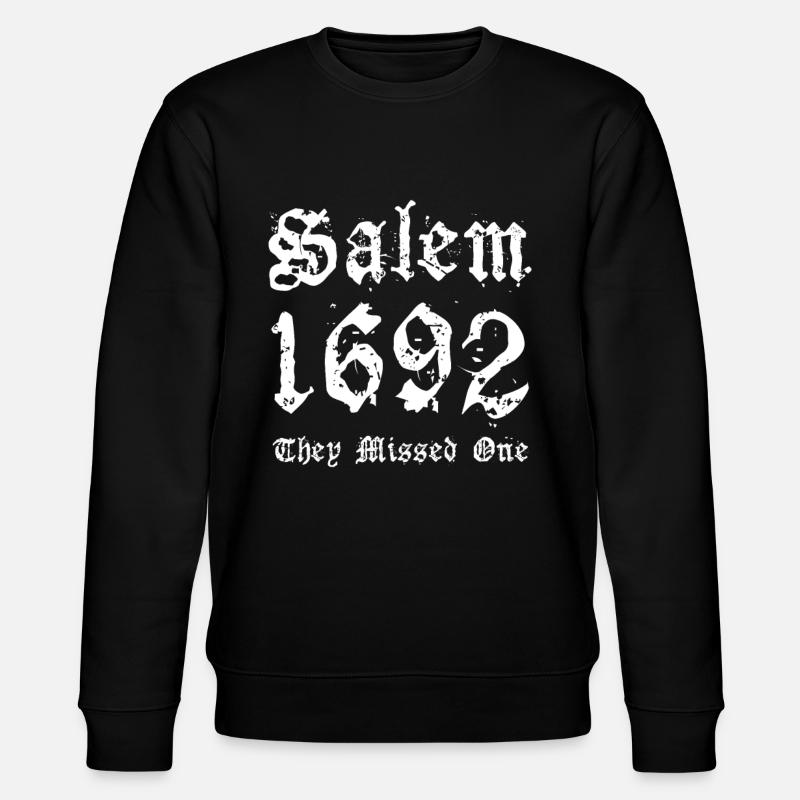 Salem 1692 They Missed One Hexe Witch Trials - Stanley/Stella Unisex Bio-Sweatshirt CHANGER  - Schwarz