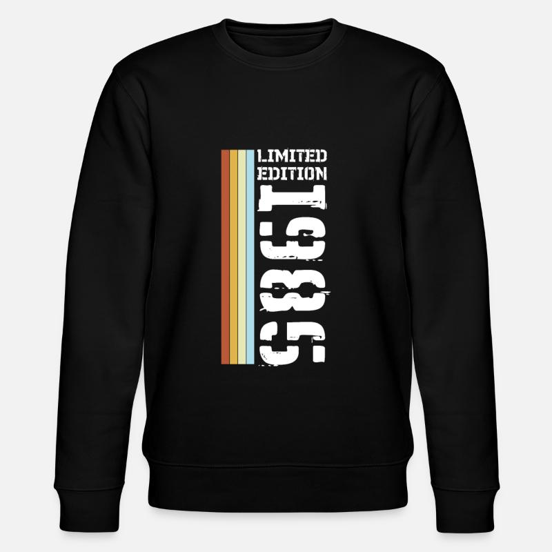 Edition Limitée Rétro 1985 - Sweat bio CHANGER Stanley/Stella Unisexe - noir