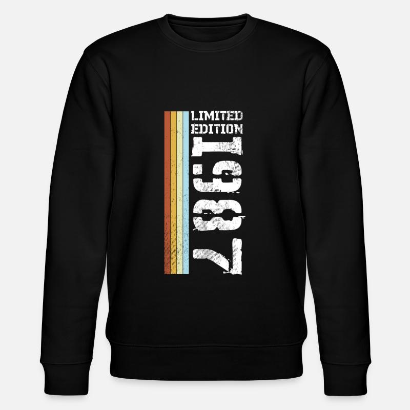 Edition Limitée Rétro 1987 - Sweat bio CHANGER Stanley/Stella Unisexe - noir