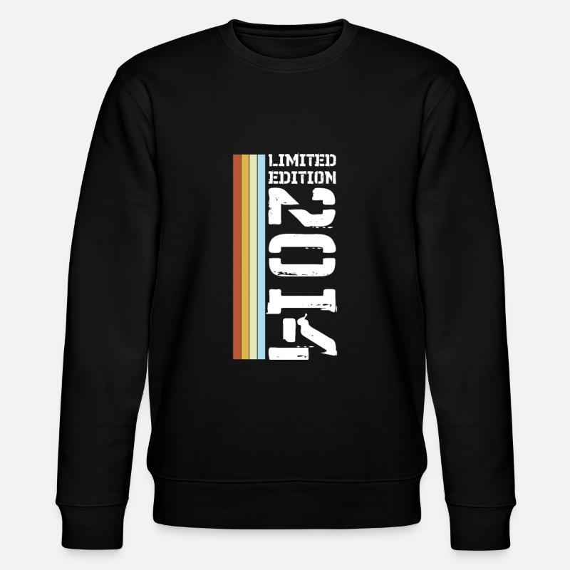 Limited Edition Retro 2014 - Stanley/Stella Unisex Bio-Sweatshirt CHANGER  - Schwarz