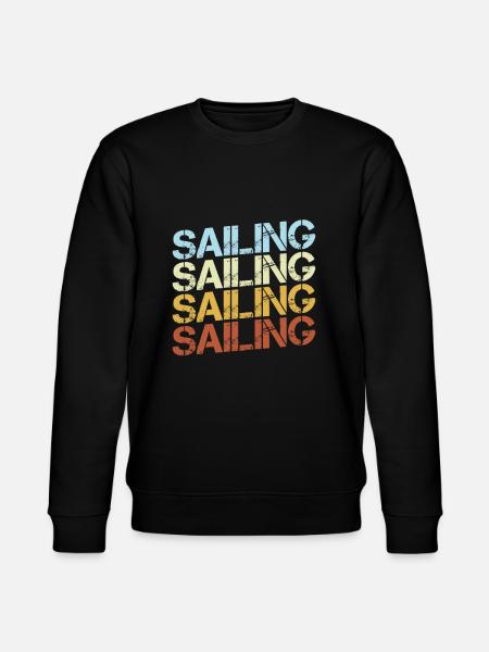 Sailing Retro - Stanley/Stella CHANGER Unisex Organic Sweatshirt - black