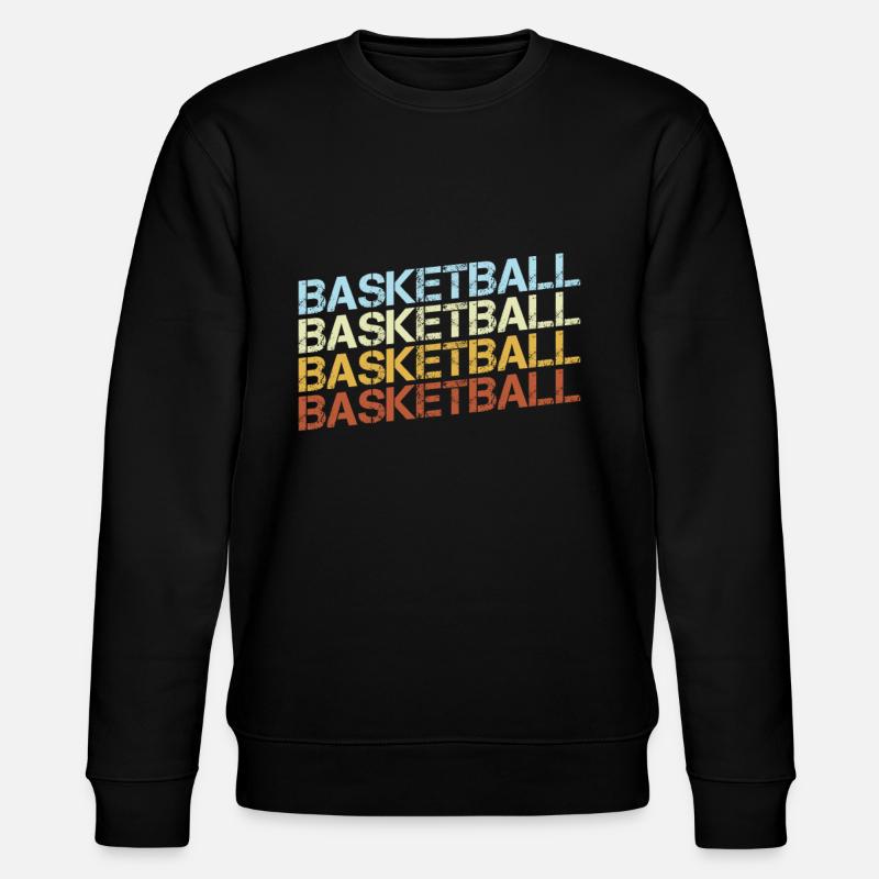 Basketball Retro - Stanley/Stella Unisex Bio-Sweatshirt CHANGER  - Schwarz