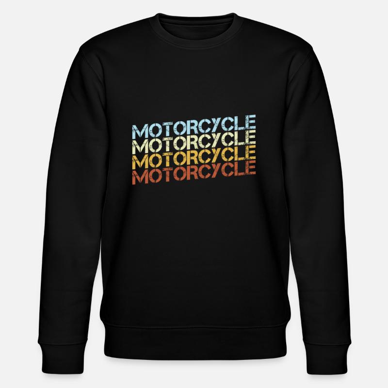 Motorcycle Retro - Stanley/Stella CHANGER Unisex Organic Sweatshirt - black