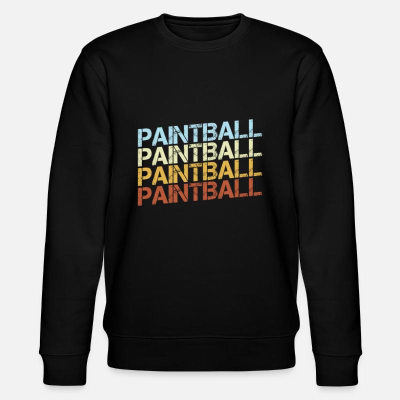 Paintball Retro - Stanley/Stella Unisex Bio-Sweatshirt CHANGER - Schwarz