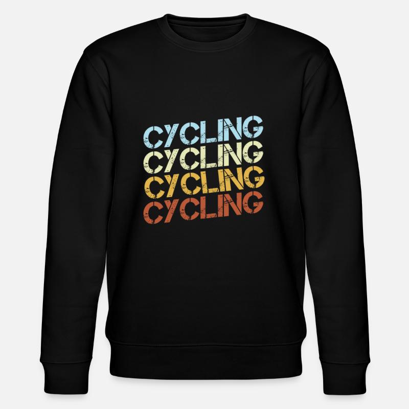 Bicycle Retro - Stanley/Stella CHANGER Unisex Organic Sweatshirt - black