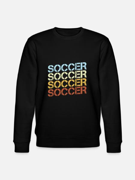 Fußball Retro - Stanley/Stella Unisex Bio-Sweatshirt CHANGER - Schwarz