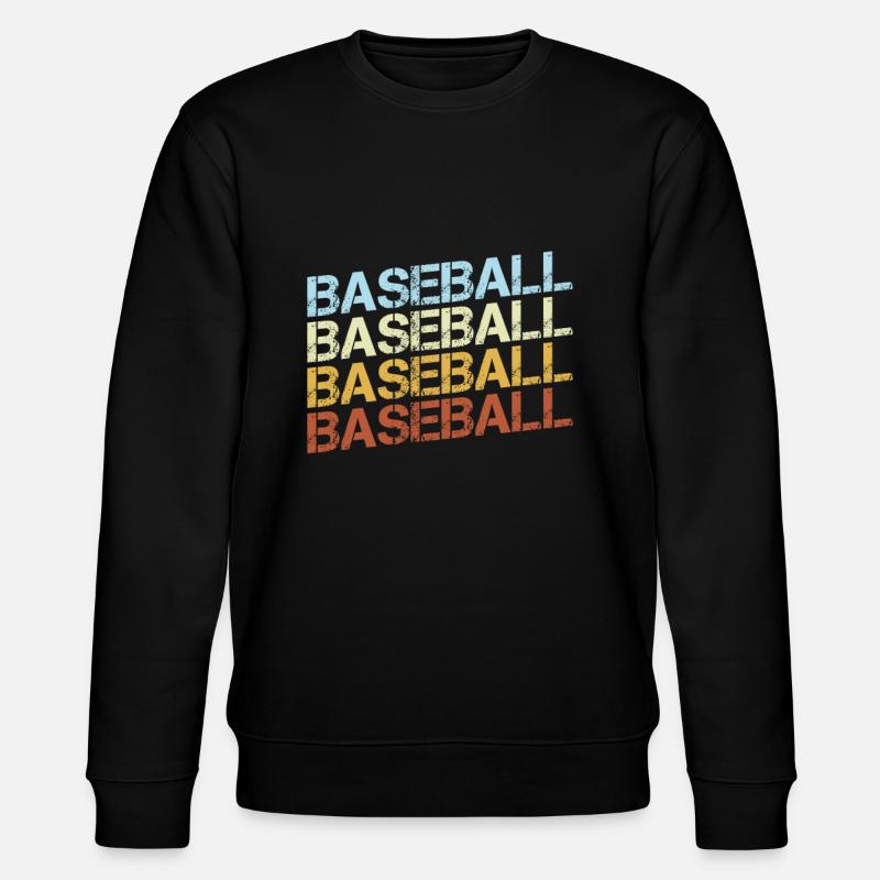 Baseball Retro - Stanley/Stella CHANGER Unisex Organic Sweatshirt - black