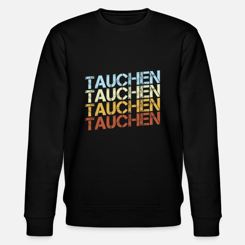 Tauchen Retro - Stanley/Stella Unisex Bio-Sweatshirt CHANGER  - Schwarz