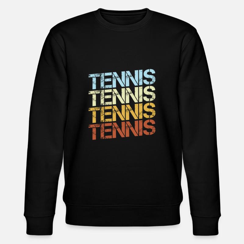 Tennis Retro - Stanley/Stella Unisex Bio-Sweatshirt CHANGER - Schwarz