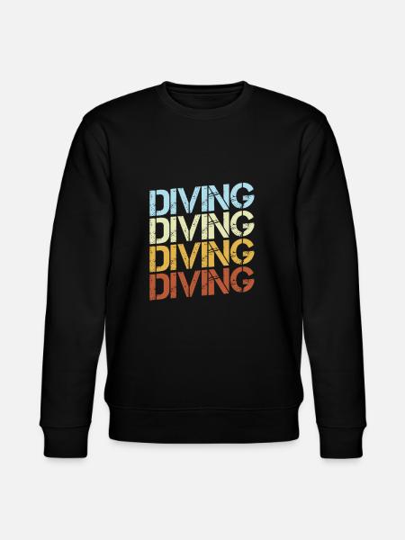 Diving Retro - Stanley/Stella CHANGER Unisex Organic Sweatshirt - black