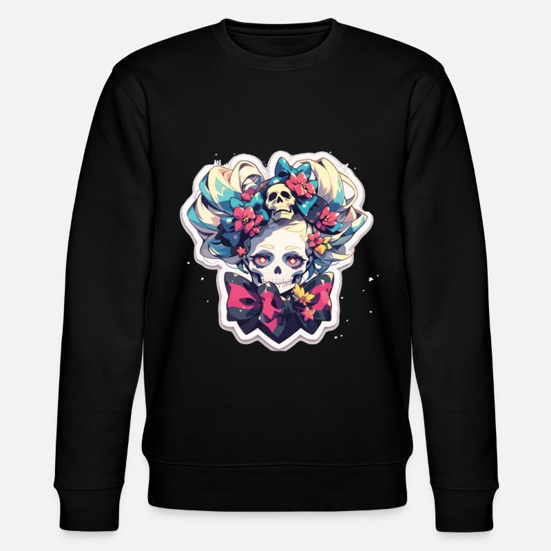 Crâne - Sweat bio CHANGER Stanley/Stella Unisexe - noir