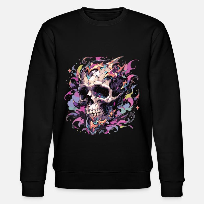 Crâne - Sweat bio CHANGER Stanley/Stella Unisexe - noir