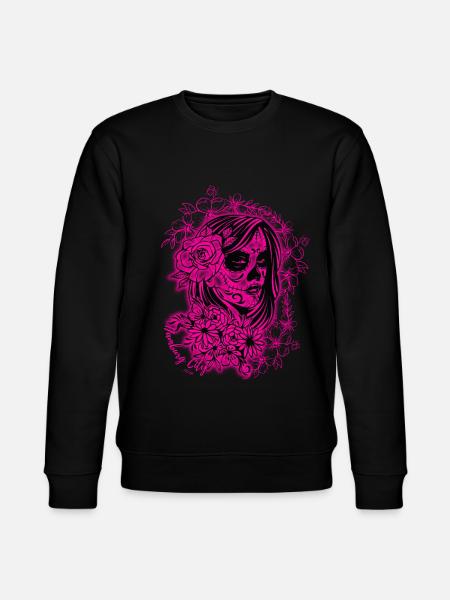 La Catrina Pink - Stanley/Stella Unisex Bio-Sweatshirt CHANGER - Schwarz