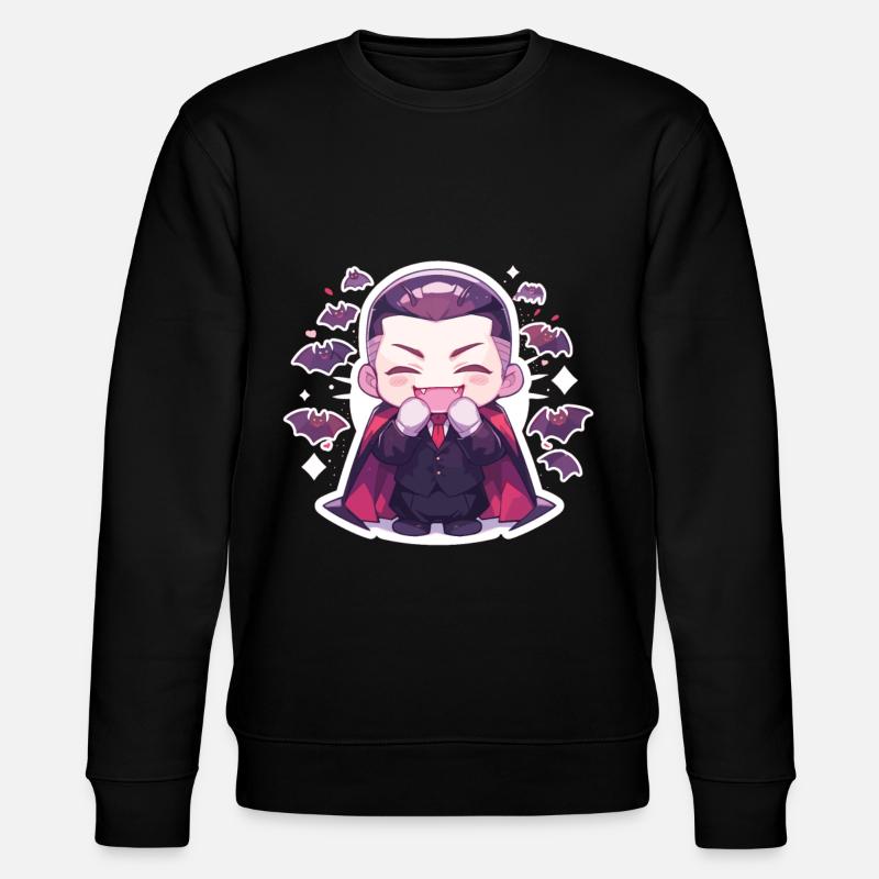 Vampir - Stanley/Stella Unisex Bio-Sweatshirt CHANGER  - Schwarz