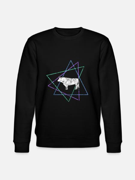 Cow - Stanley/Stella CHANGER Unisex Organic Sweatshirt - black