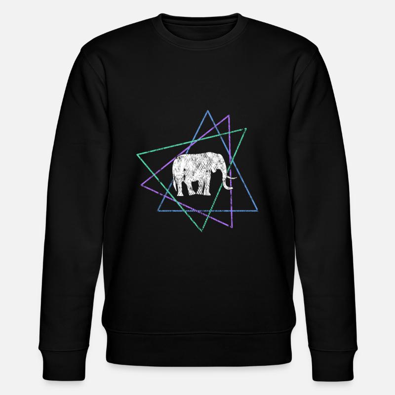 Elephant - Stanley/Stella CHANGER Unisex Organic Sweatshirt - black