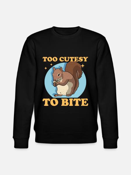 Süßes Eichhörnchen Grauhörnchen Hörnchen Geschenk - Stanley/Stella Unisex Bio-Sweatshirt CHANGER  - Schwarz