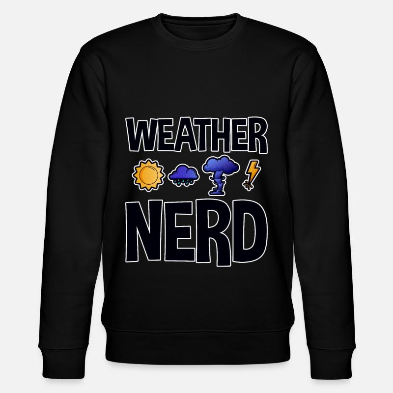 Nerd météo 2 - Sweat bio CHANGER Stanley/Stella Unisexe - noir