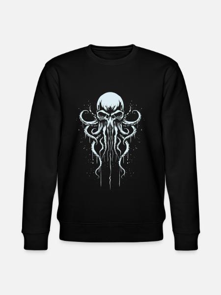 Kraken Squid Animal Tattoo Gothpunk - Stanley/Stella CHANGER Unisex Organic Sweatshirt - black