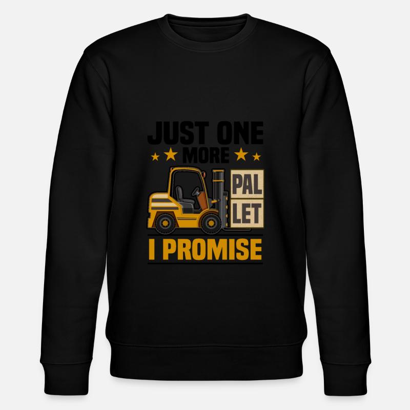 Gabelstabler Logistik | Gabelstaplerfahrer - Stanley/Stella Unisex Bio-Sweatshirt CHANGER  - Schwarz