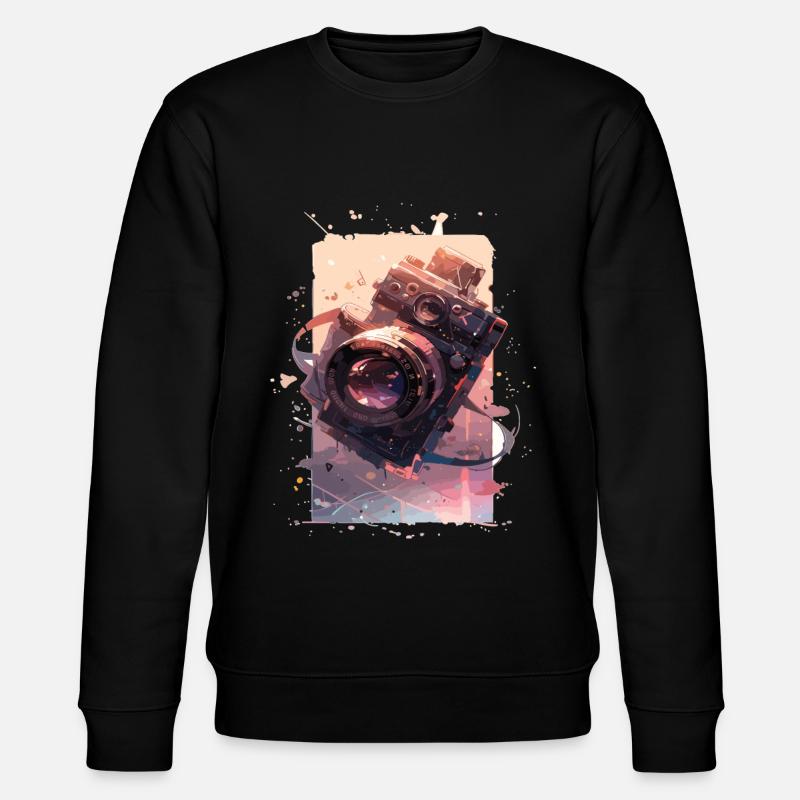 Camera Retro Camera Cameras Analog - Stanley/Stella CHANGER Unisex Organic Sweatshirt - black