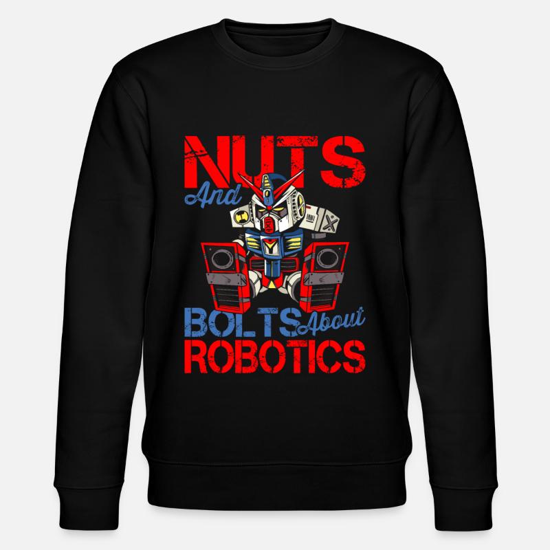 Robotics lover nuts screws - Stanley/Stella CHANGER Unisex Organic Sweatshirt - black