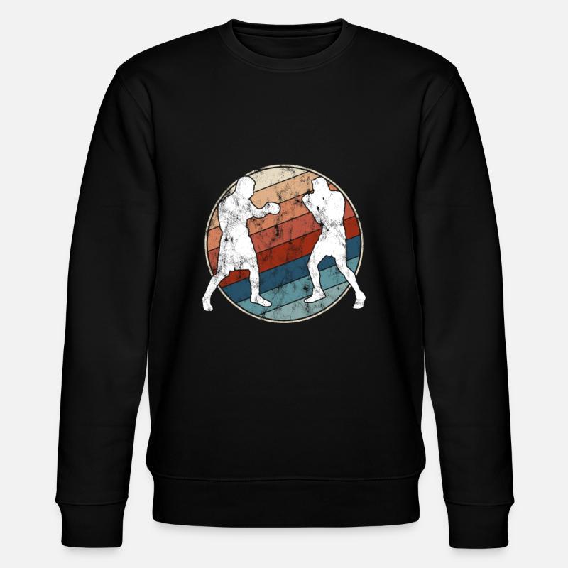 Boxing Retro - Stanley/Stella CHANGER Unisex Organic Sweatshirt - black