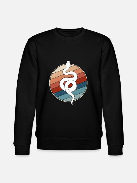 Serpent Rétro - Sweat bio CHANGER Stanley/Stella Unisexe - noir