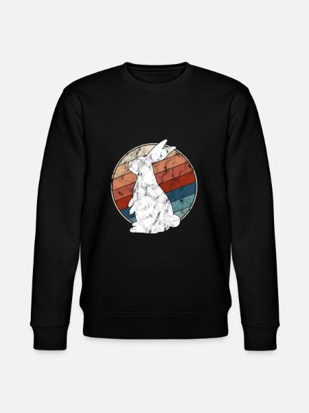 Lapin Rétro - Sweat bio CHANGER Stanley/Stella Unisexe - noir
