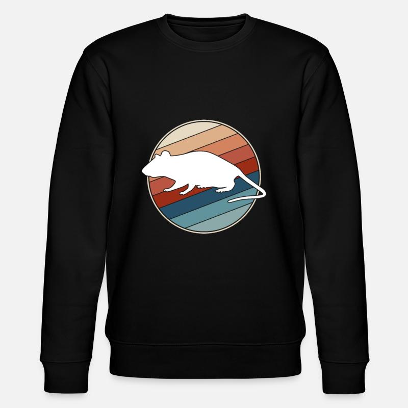 Maus Retro - Stanley/Stella Unisex Bio-Sweatshirt CHANGER  - Schwarz