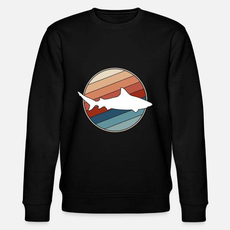 Requin rétro - Sweat bio CHANGER Stanley/Stella Unisexe - noir