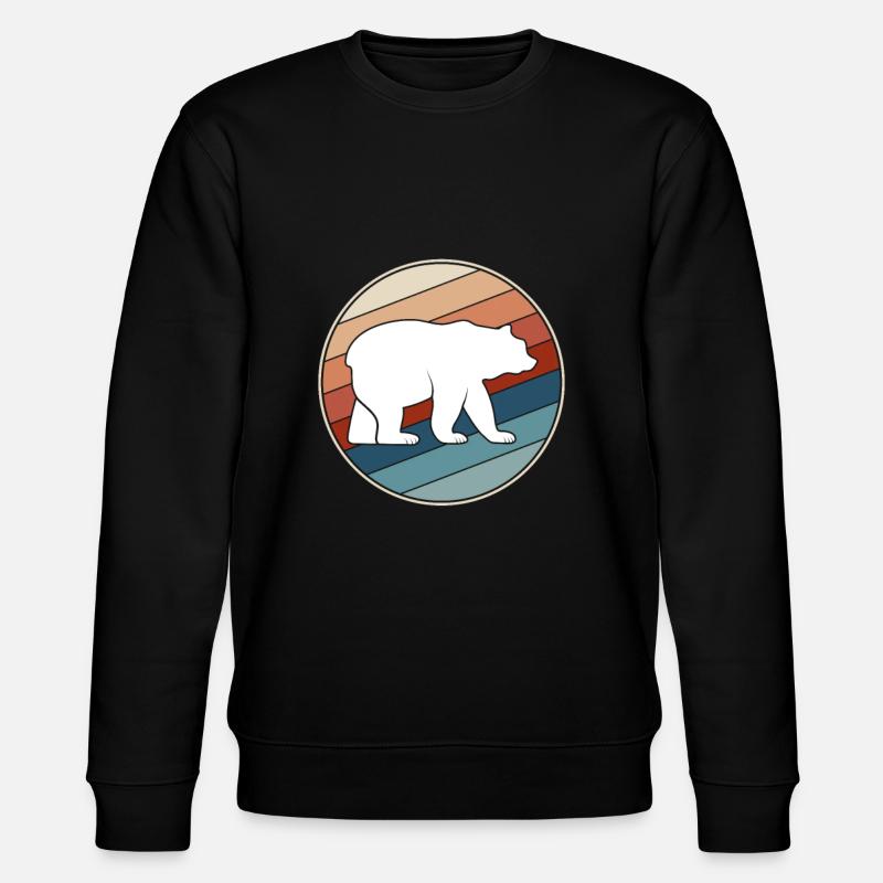Bear retro - Stanley/Stella CHANGER Unisex Organic Sweatshirt - black