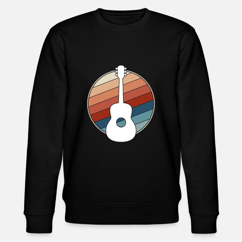 Guitar retro - Stanley/Stella CHANGER Unisex Organic Sweatshirt - black