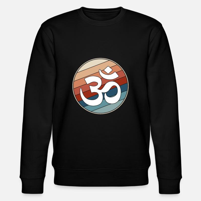 Meditation Retro - Stanley/Stella CHANGER Unisex Organic Sweatshirt - black