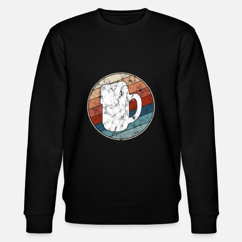 Bier Retro - Stanley/Stella Unisex Bio-Sweatshirt CHANGER  - Schwarz